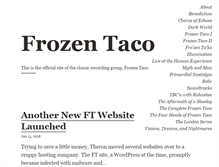 Tablet Screenshot of frozentaco.com